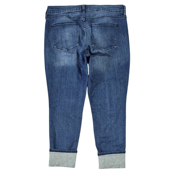 NYDJ Alina Embroidered Wide Cuff Ankle Jeans Lift Tuck Boho Western - Picture 3 of 10